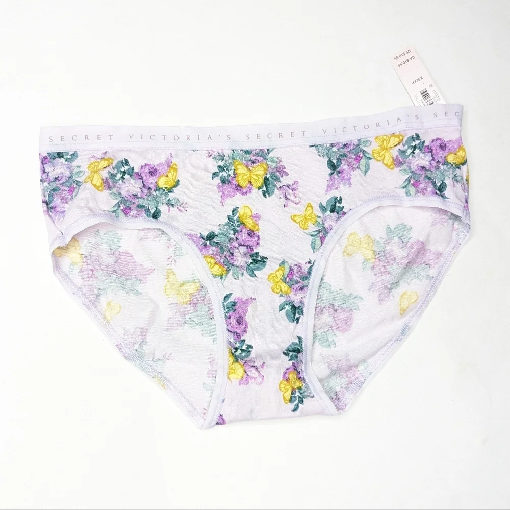 Victoria's Secret Floral Hipster Panties NWT XS
